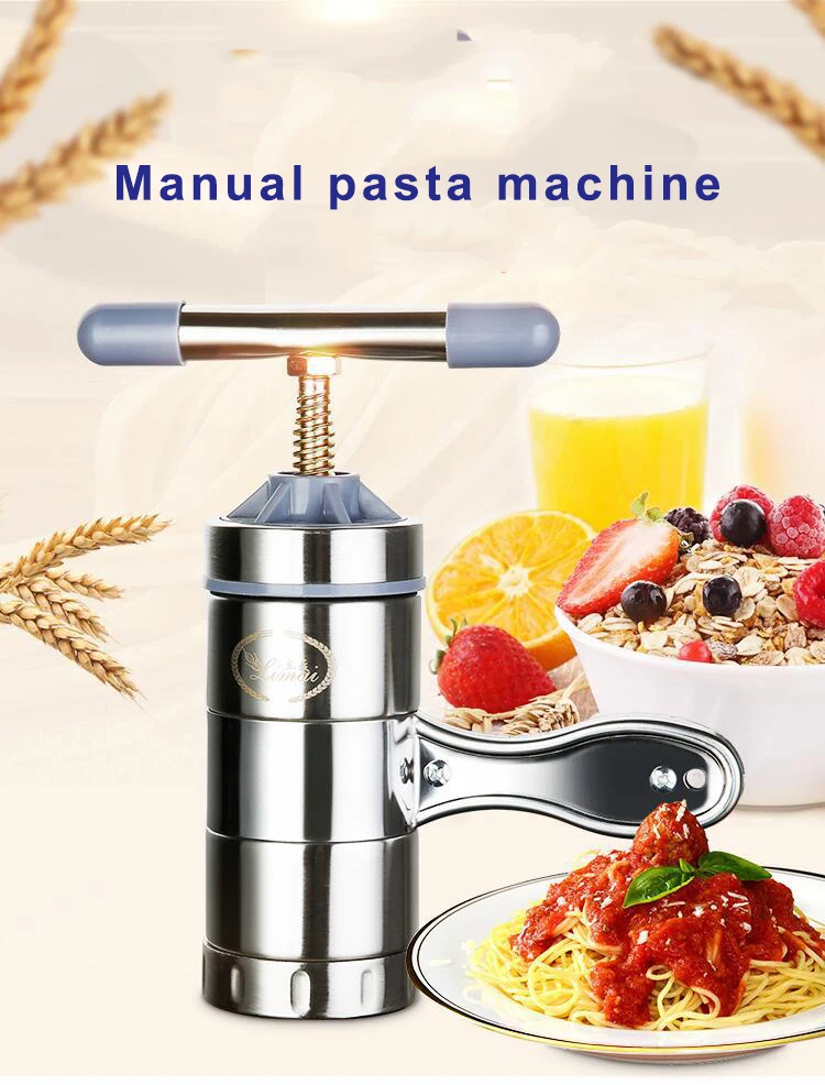 Household Stainless Steel Manual Pasta Machine Hand Pressure Noodle