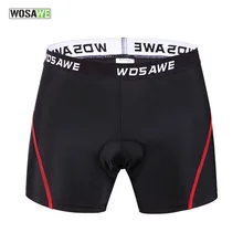 WOSAWE открытый велосипедные шорты с гелевыми прокладками нижнее белье дышащий MTB велосипед велосипедная одежда мужские и женские плотные трусы