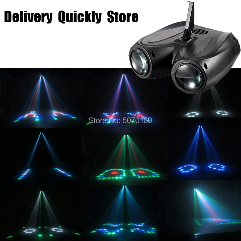 

LED double head airship Moon flower light Building block good Use for Home entertainment party KTV Night Club Dance