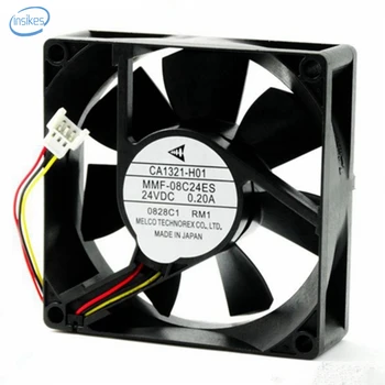 

MMF-08C24ES Inverter Cooling Fan DC 24V 0.16A 8025 8CM 80*80*25mm 3 Wires