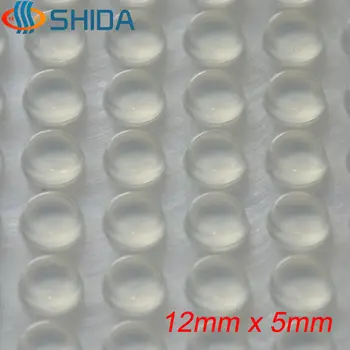

Wholesale 320pcs 12*5mm self adhesive soft clear anti slip bumpers silicone rubber feet pads sticky silicone shock absorber