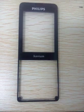 Original black Lens for Philips Xenium X1560 Outer Panel Glass Screen Lens free shipping