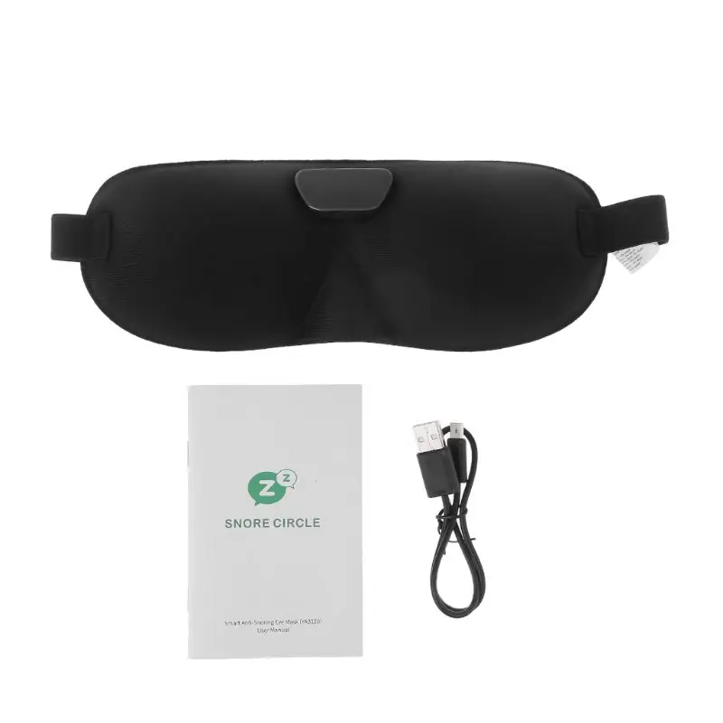 

Eye Mask Anti Snore Smart Sleeping Stopper Aid Shade Cover Rest Relax Blindfold Eyepatch APP Control Soft