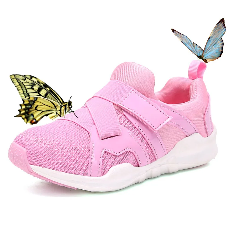 

Children's Boots Kids Shoes Breathable Sports Shoes Net Mesh Air Breathable Running Shoes For Girls Boys Sneakers Black Pink