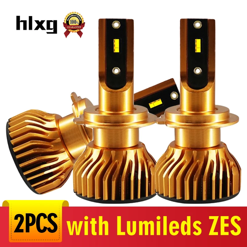 HLXG H7 Canbus LED с Lumileds Luxeon ZES Chips 12000LM Автомобильные фары лампы H11 H4 Противотуманные Фары
