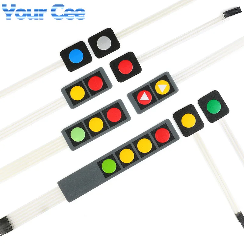 1 2 3 4 Tasto A Membrana Interruttore A Membrana Matrice Matrice Tastiera Tastiera Pannello Di Controllo Pad Kit Fai Da Te Per Arduino