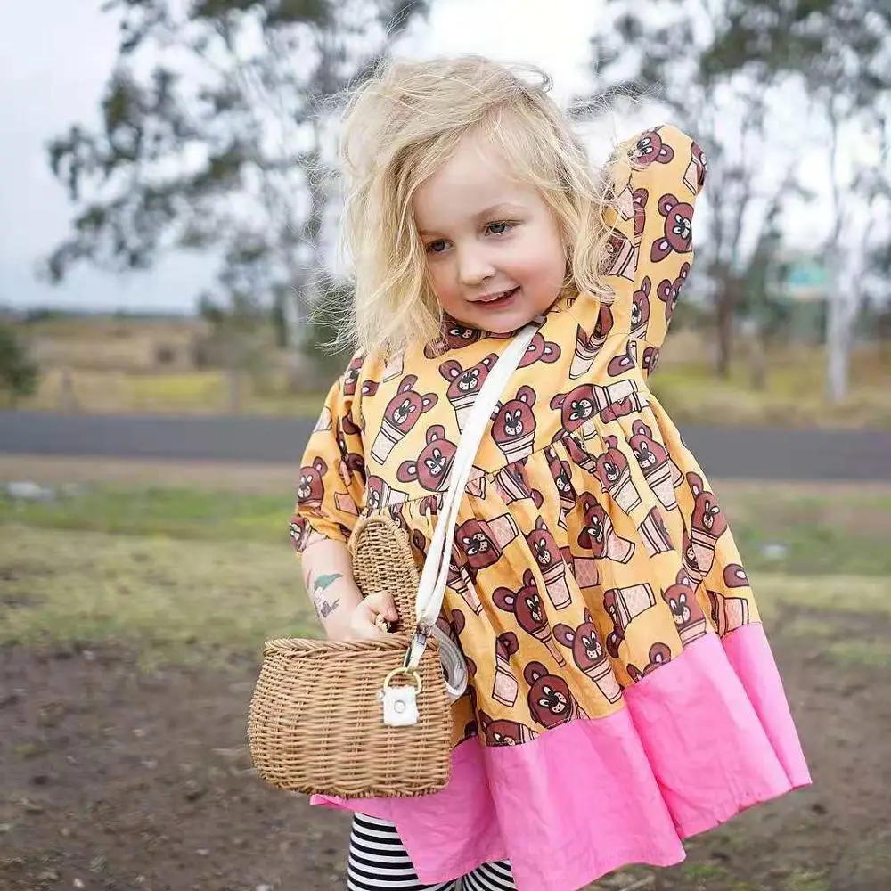 

Children's BackPack Basket Handmade Straw Rattan Shoulder Bag for Girls Summer Beach Bag Bicycle Storage Basket outdoor Picnic