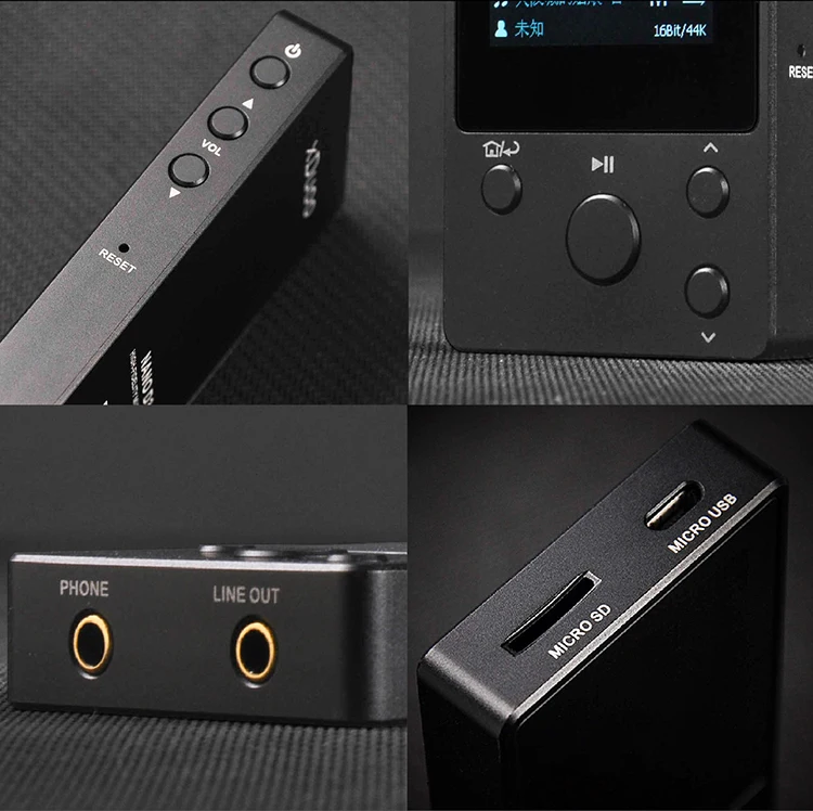 XDUOO NANO D3 Professionale di Musica Lossless MP3 DSD256 24Bit/192K HD Cinque sezioni di EQ IPS de