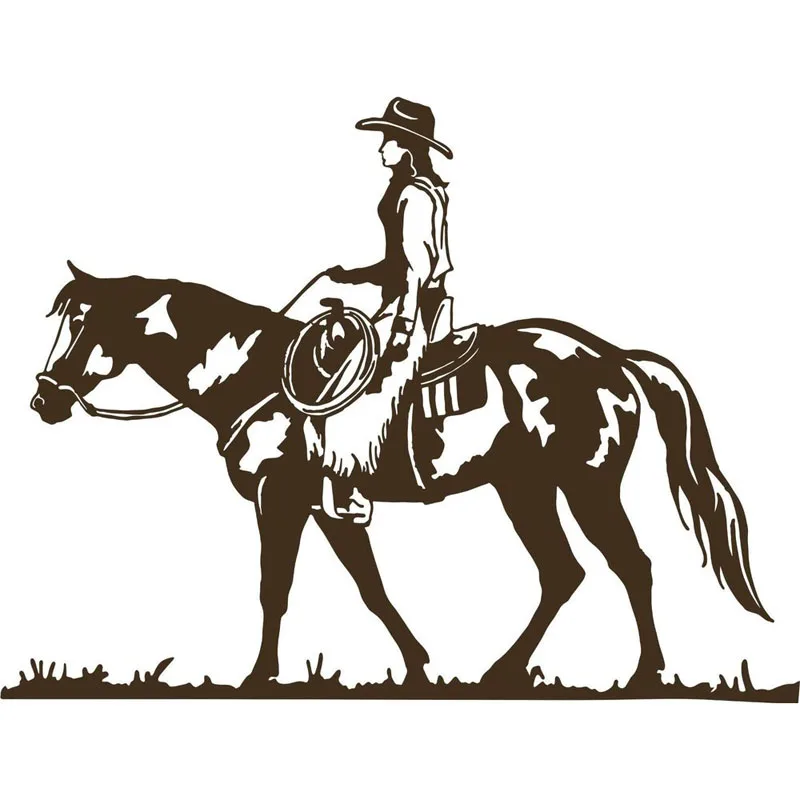 Horse Decor Decorating Ideas New Year Christmas Season Arrival Home Decors Western Rodeo Cowboy Cow Riding Horse Wall Stickers Living Room Posters