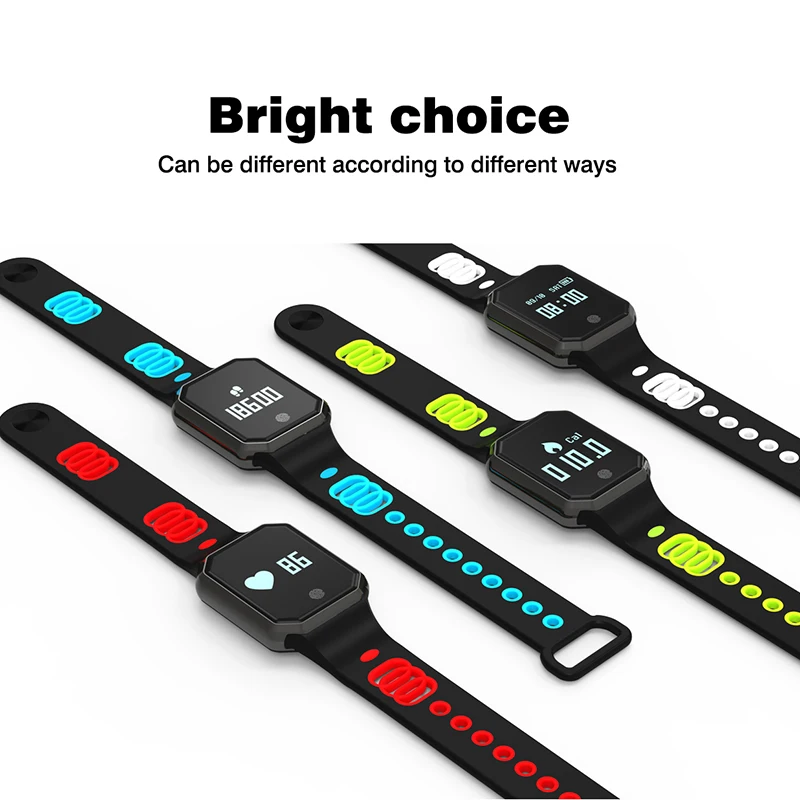

Sports smart bracelet QW11 IP67 waterproof smart watch OLED screen smart belt multi exercise fitness tracker heart rate monitor