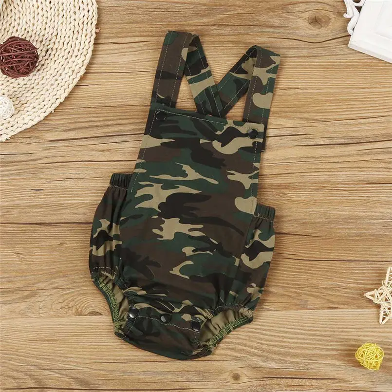 

Camouflage Newborn Baby Romper Clothes New Summer Sleeveless Infant Bebes Boys Girls Fashion Toddler Kids Jumpsuit Sunsuit 30