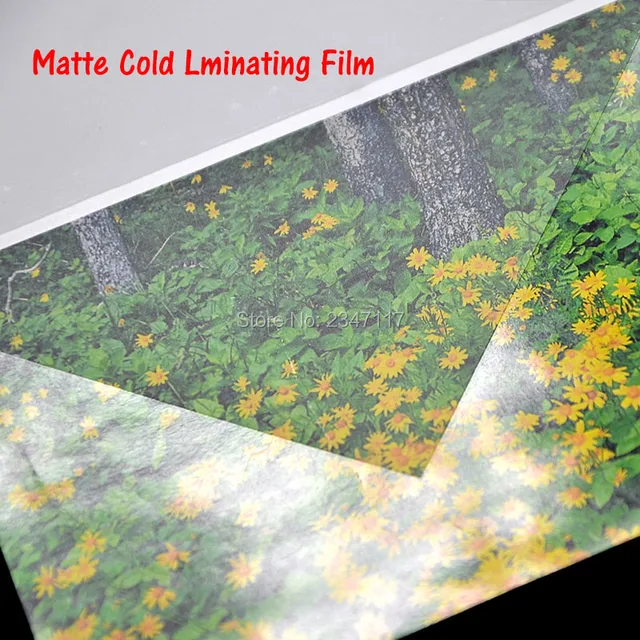 High quality Matte Cold Laminating Film A4 X 50 Sheets, Special for