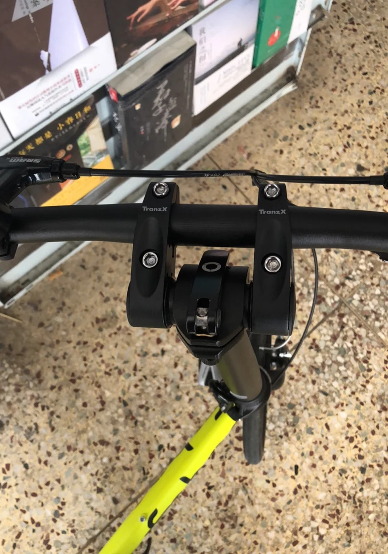 TranzX 25,4 мм складной велосипедный стержень адаптер стояк для складного велосипеда DA hon SP8 двойной держатель с двойной регулировкой угла стояка