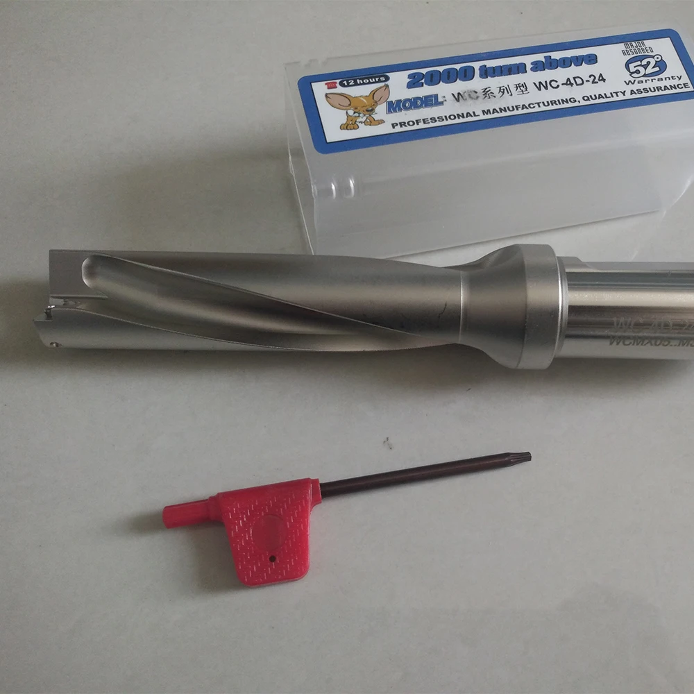 hight quality WC-24-4D C25 U drill indexable CNC TOOL 24mm-4D Machining length=96mm for WCMX** insert | Инструменты