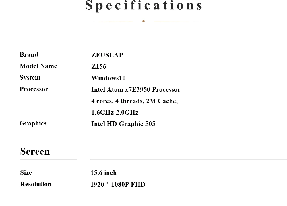 ZEUSLAP-ноутбук 15,6 дюймов 6 ГБ ОЗУ + 500 Гб 1000 Гб 2000 Гб HDD четырехъядерный CPU Windows 10 система 1920*1080P ноутбук FHD ноутбук компьютер