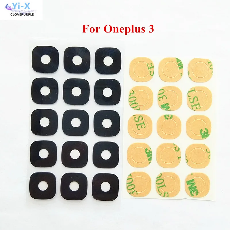 Wholesale Price 50PCS/Lot Rear Back Camera Glass Lens Cover with Stickers For One plus Oneplus 3 /A3000 1+ | Мобильные телефоны и