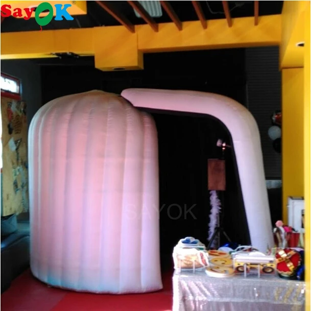 Sayok 3x2x2 3 м в высоту форме иглу надувная фотобудка для свадьбы светодиодный