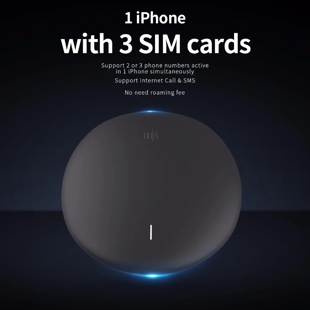 IKos 3 SIM Режим ожидания активировать онлайн одновременно WiFi роутер для iPhone 6/7/8/X/XS MAS