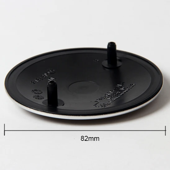 

10pcs High Quality New Black Background Blue 82mm 74mm Car Emblem Badge Hood Front Bonnet Boot Trunk Logo P/N:51148132375