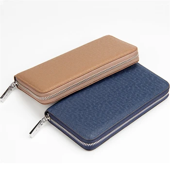 

2019 Business Men's Wallets Solid PU Leather Long Wallet Portable Cash Purses Casual Standard Wallets Male Clutch Bags carteras