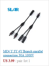 5 пар x MC4 разъем Мужской Женский 30A 1000V MC4 Панели солнечные филиал серии Connect солнечной системы используется PV кабель 2,5/4/6mm2