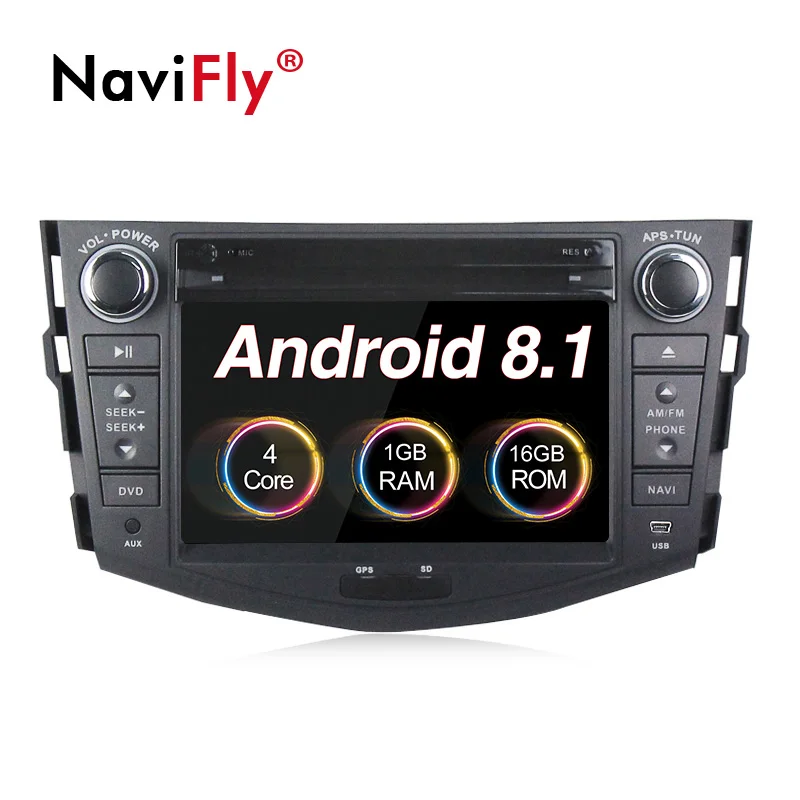 NaviFly 2 din Android 8,1 Автомобильный мультимедийный Радио стерео-плеер для Toyota RAV 4 RAV4 2007 2008 2009 2010 2011 с gps Авто dvd