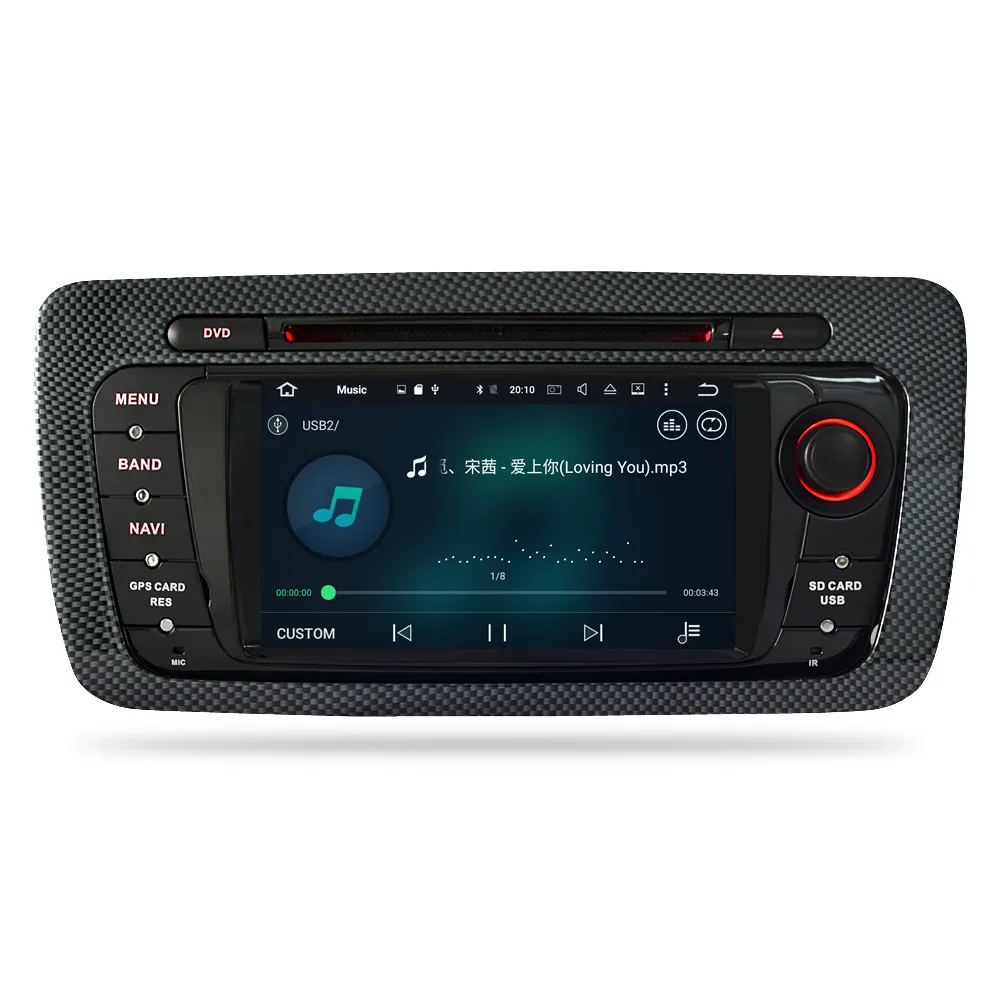 Cheap Android 9.0 Car Radio DVD GPS Navigation Multimedia Player For Seat Ibiza MK4 6J SportCoupe Ecomotive Cupra 2009-2015 Auto Audio 2