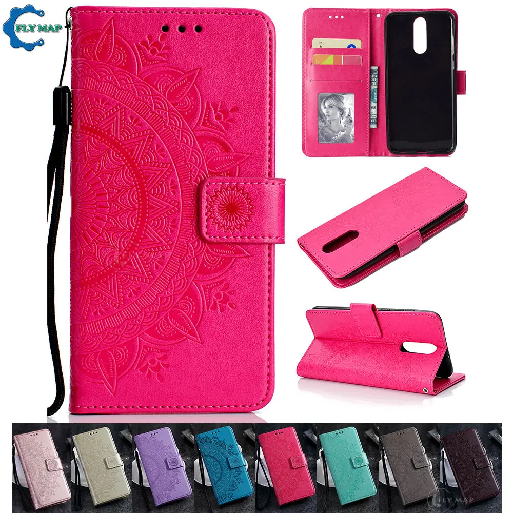 

Flip Wallet Case for Huawei Mate 10 Lite RNE-L21 Floral Leather Phone Cover Coque Capa for Mate10 Lite 10Lite RNE L21 L01 L02