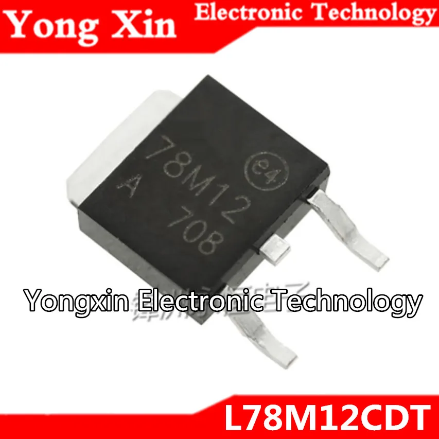 20 шт. 78M12 L78M12CDT L78M12 TO-252-2(DPAK) 12 В |