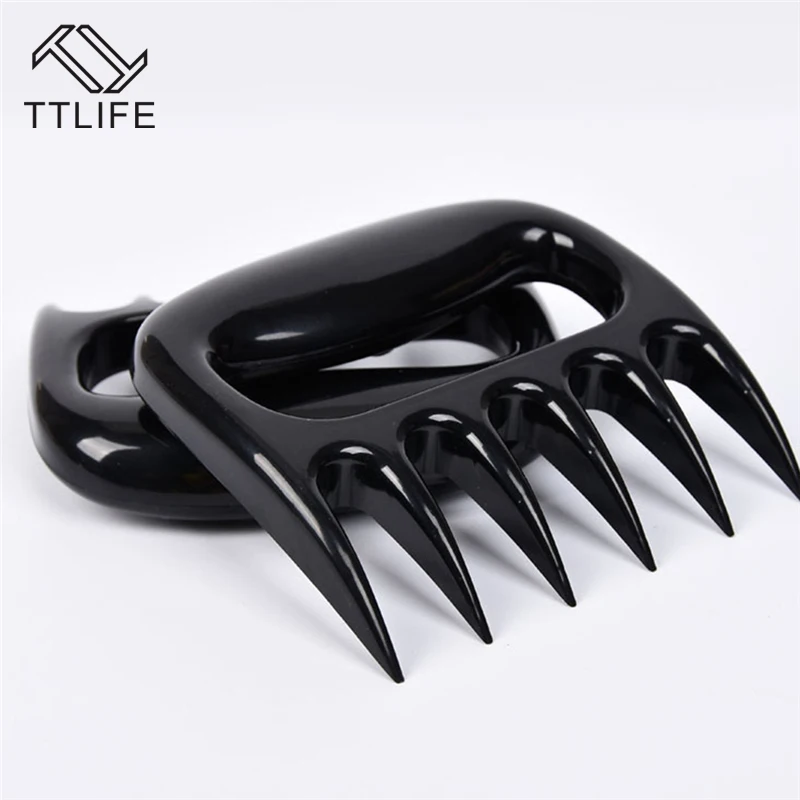 

TTLIFE Manual Bear Claws Barbecue Fork Tongs Pull Meat Handler Pork Clamp Roasting Fork BBQ Tools Kitchen Cooking Tool