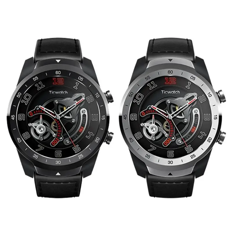 Оригинальные Смарт часы Xiaomi Ticwatch Pro Android GPS IP68 водонепроницаемые Поддержка NFC