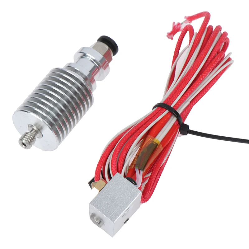1 шт. V5 J head Hotend Kit Серебряный 3D принтер аксессуары Горячий Конец 0 4 мм/1 75 мм для Anycubic