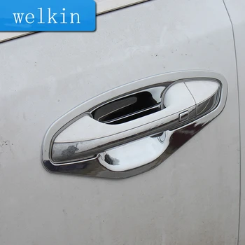 

WELKINRY car auto cover styling for KIA Optima K5 JF 2016 2017 ABS chrome exterior door cup bowl sticker accessories trim