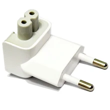 LYBALL EU Converter Travel Power Plug Charger Adapter AC Detachable Connector Electrical Duck Head for Apple iPad iPhone MacBook