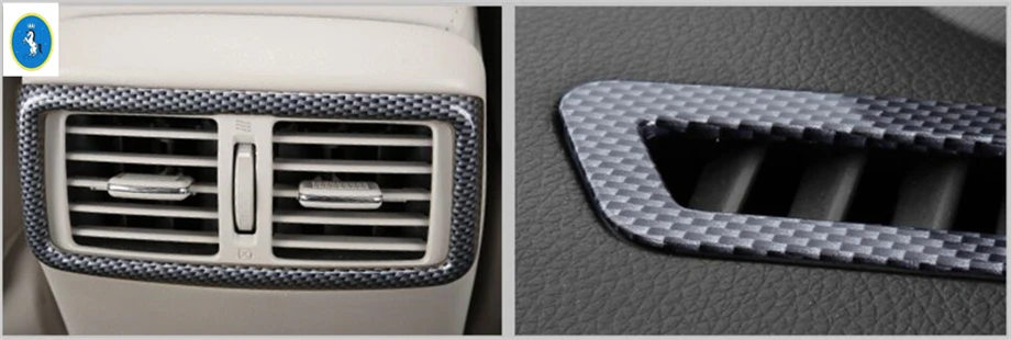 Yimaautotrims спереди и сзади подлокотник коробка воздуха AC вентиляционное отверстие крышка отделка Подходит для Nissan космического аппарата изгой, T32/X-Trail X