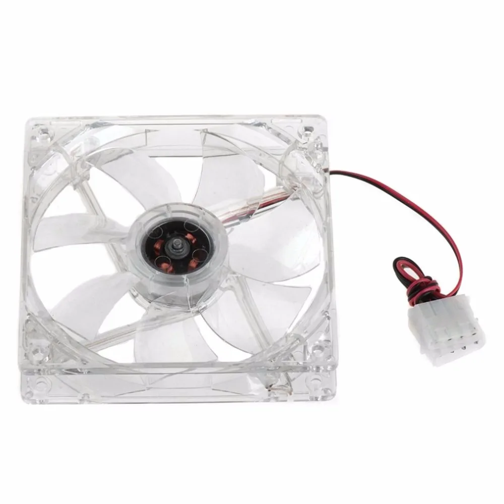 12V 0.20A 80x80x25mm Компьютерный Вентилятор 4 LED бесшумный корпус компьютера охлаждающий