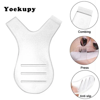 

10pcs Plastic Y Shape Eyelash Brush Eye Lash Make Up Clean Up Wands Applicator For Eyelash Perming Curler Eyrlashes Extension