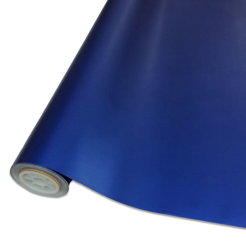 

Blue Matte Chrome Vinyl Car Wrap Film With Air Free Chrome Matte Vinyl Film Matt Film Vehicle Wrapping Sticker Foil
