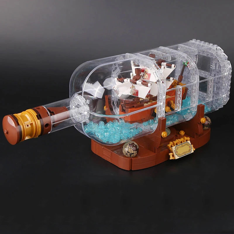 

Lepin 16051 Movie IDEAS Series The Ship in A Bottle Building Blocks Bricks 21313 Legoed Blocks Toys Children Toys Birthday Gifts