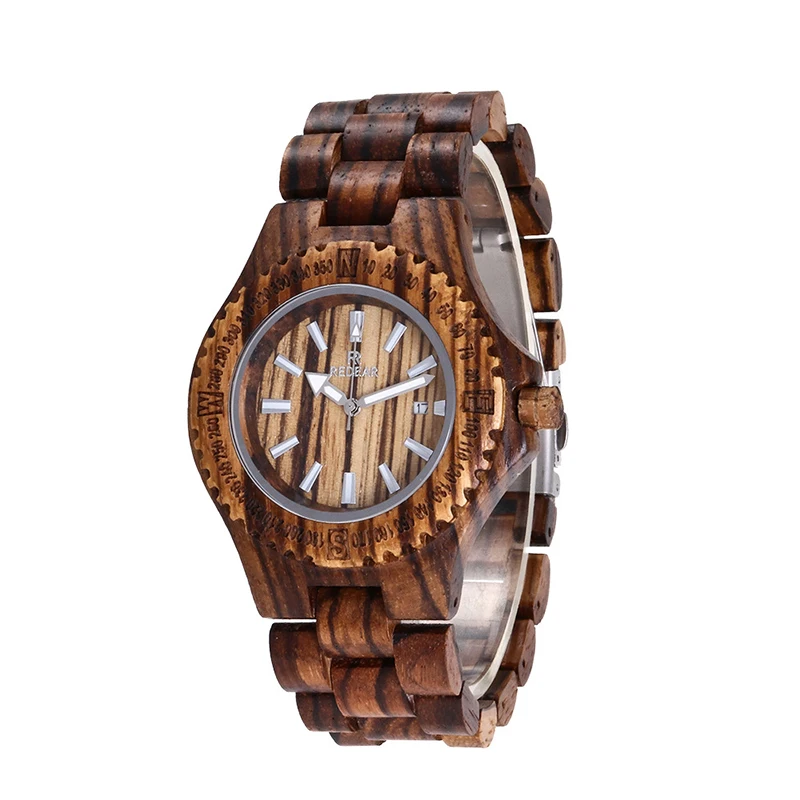 

Retro Men's Watch Classic Sandalwood Quartz Wristwatches Casual Personality Business Watches Free Shipping Sale