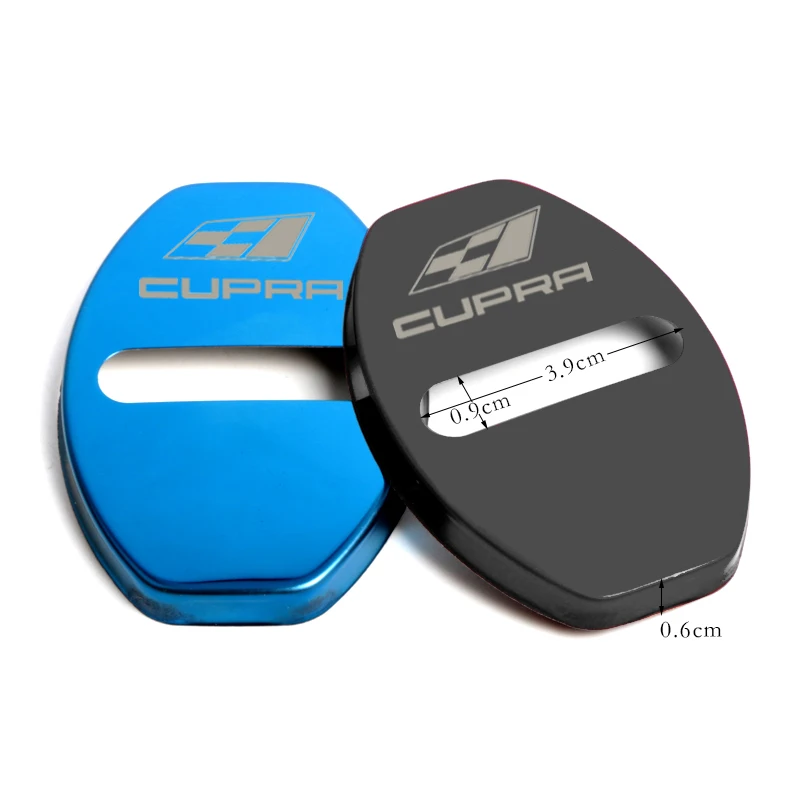الفولاذ المقاوم للصدأ باب السيارة قفل غطاء مقعد Cupra ليون إيبيزا ألتيا حزام R سباق FR اكسسوارات السيارات سيارة-التصميم 4 قطعة/الوحدة