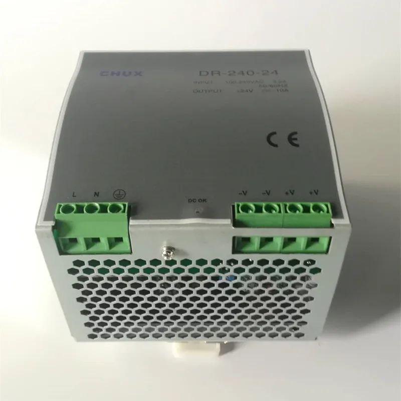240 Вт 24В 10А Импульсный источник питания din рейка Тип DC AC DR240W одиночный выходной