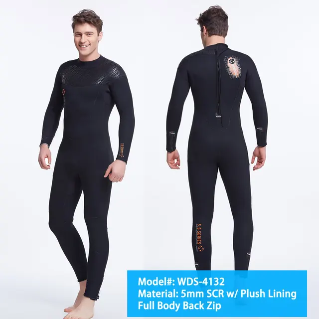 2 piece 5 Millimeter Thickness Wet Suit Diving Suit 5mm SCR Wetsuit