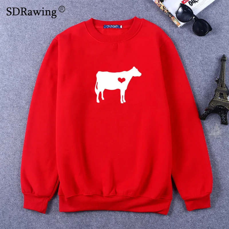  Hot Sale Women Sweatshirts cow Printed Costume Sweatshirts Summer women O Neck Short Sleeve New Top