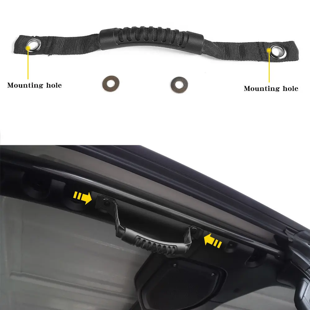 2 шт ручки захвата черная ручка для для Jeep Wrangler JL JLU Sahara Rubicon