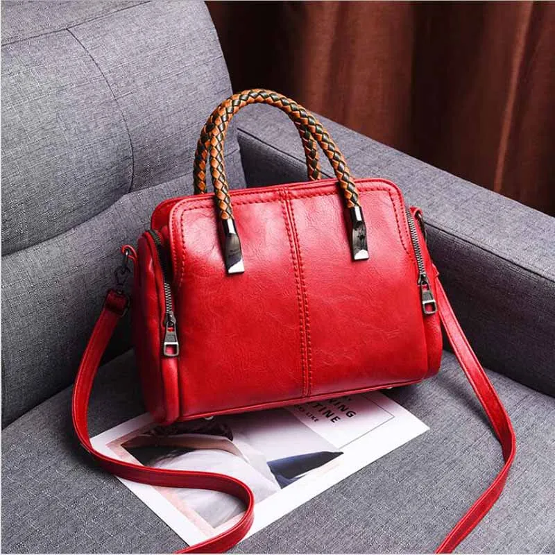 Embroidery Handbag Women Evening Bags Patent Leather Shoulder Bag Female Crossbody Bag Floral Handbag Casual Tote Bags