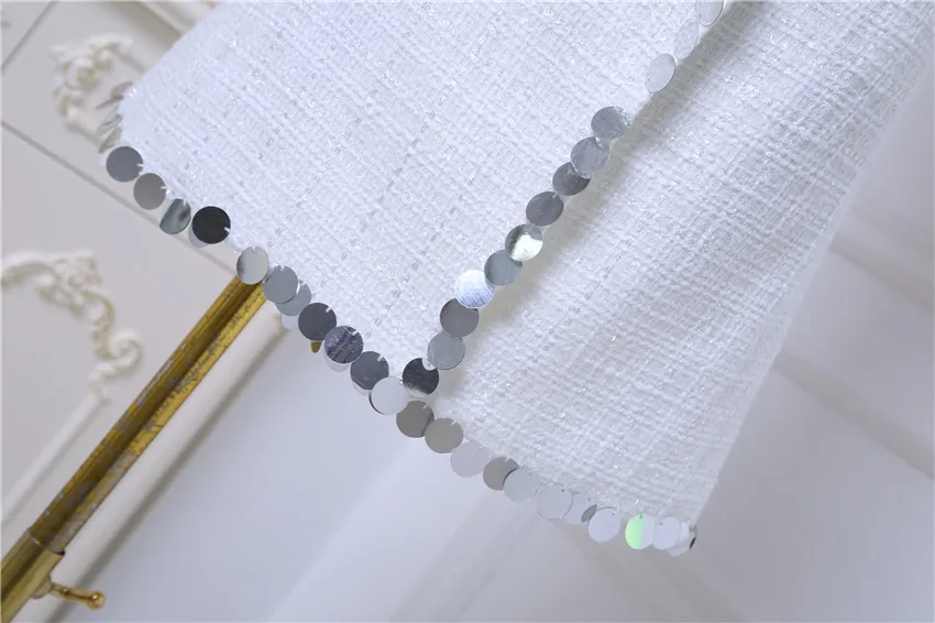 Cakucool Women Sequins Vest Autumn Wool Blend Turn-down Collar Formal Office Lady Waistcoat Slim Sleeveless Jacket Female White Cakucool Women Sequins Vest Autumn Wool Blend Turn-down Collar Formal Office Lady Waistcoat Slim Sleeveless Jacket Female White