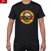 2022 рок одежда пистолеты и футболки с принтом GUNS N Roses мужские летние 100% хлопок рок группы Уличная одежда для мужчин футболка пистолеты розы м... ► Фото 1/6