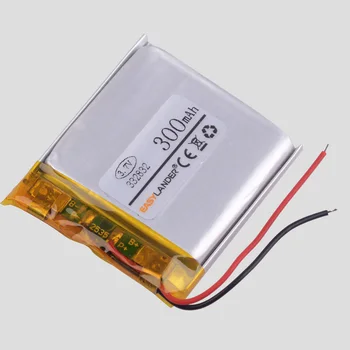 

332832 3.7V 300MAH lithium polymer battery FOR Supra scr574w GPS Driving car dvr recorder MP3 player MP4 MP5