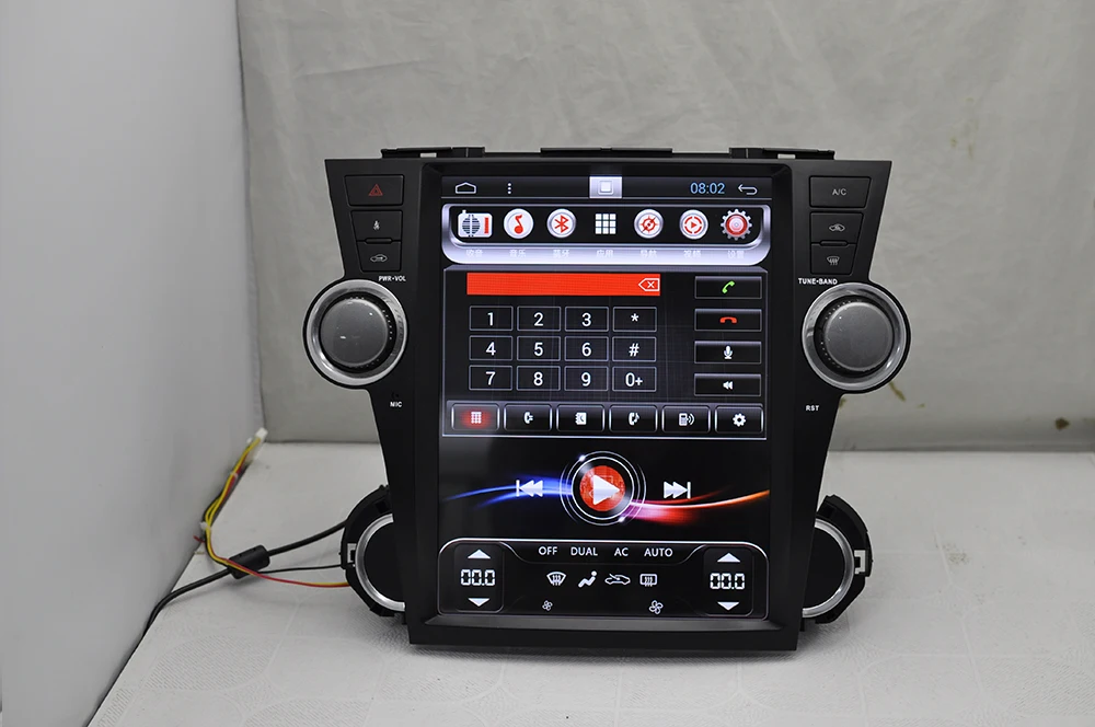 Flash Deal Aoluoya RAM 2GB  Android 6.0 CAR DVD PLAYER For Toyota Highlander 2009-2012 2013 2014 Radio GPS navigation multimedia WIFI 3G 6